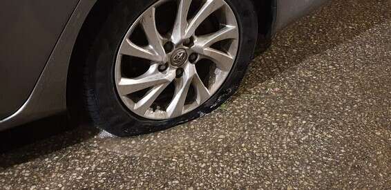 זירת הפיגוע הלילה // צילום: דוברות בנימין